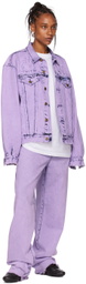 drew house SSENSE Exclusive Purple Secret Carpenter Jeans
