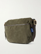 Bleu de Chauffe - Margot Leather-Trimmed Suede Messenger Bag
