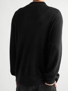 The Row - Lomez Cashmere and Silk-Blend Zip-Up Sweater - Black