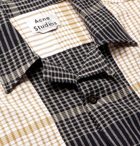 Acne Studios - Camp-Collar Checked Cotton-Blend Shirt - Men - Cream