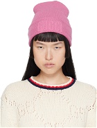 Gucci Pink Embroidered Beanie