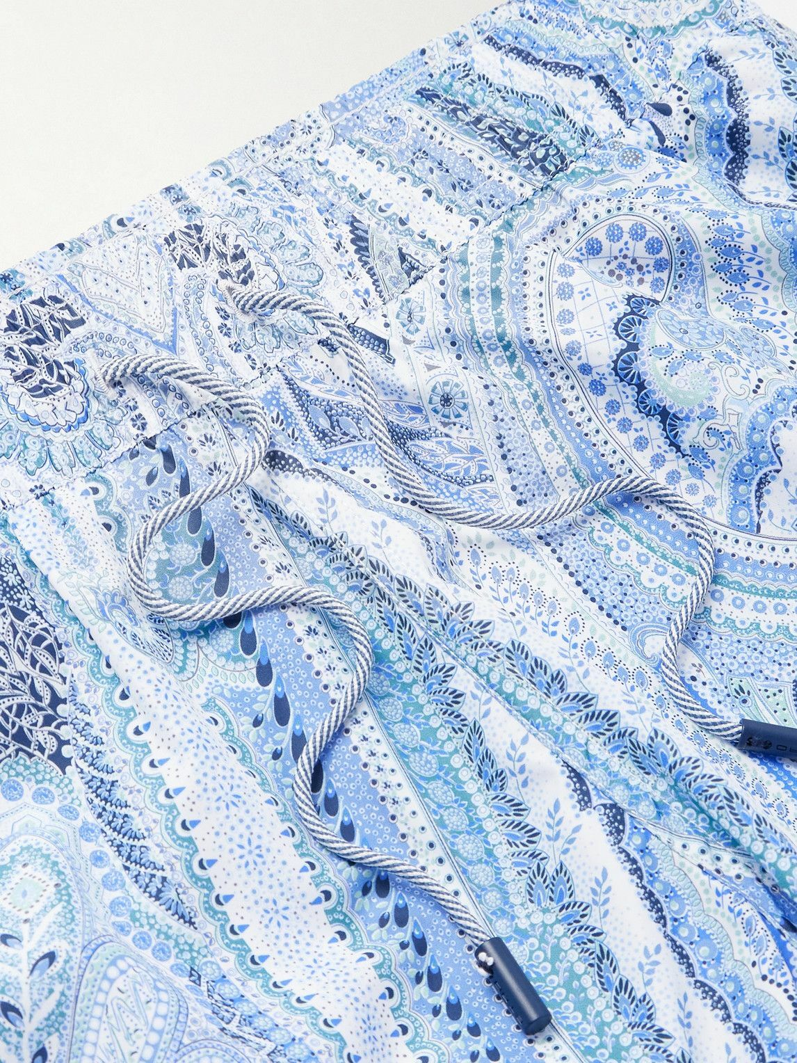 Etro - Roma Straight-Leg Mid-Length Paisley-Print Swim Shorts - Blue