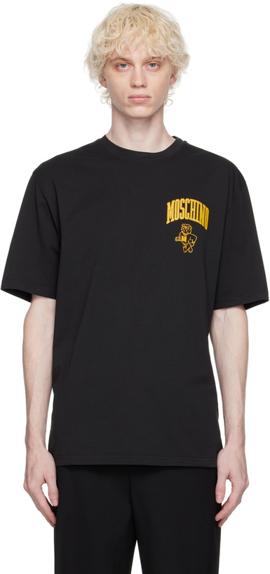 Photo: Moschino Black Varsity T-Shirt