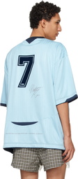 Martine Rose Blue Football Jersey