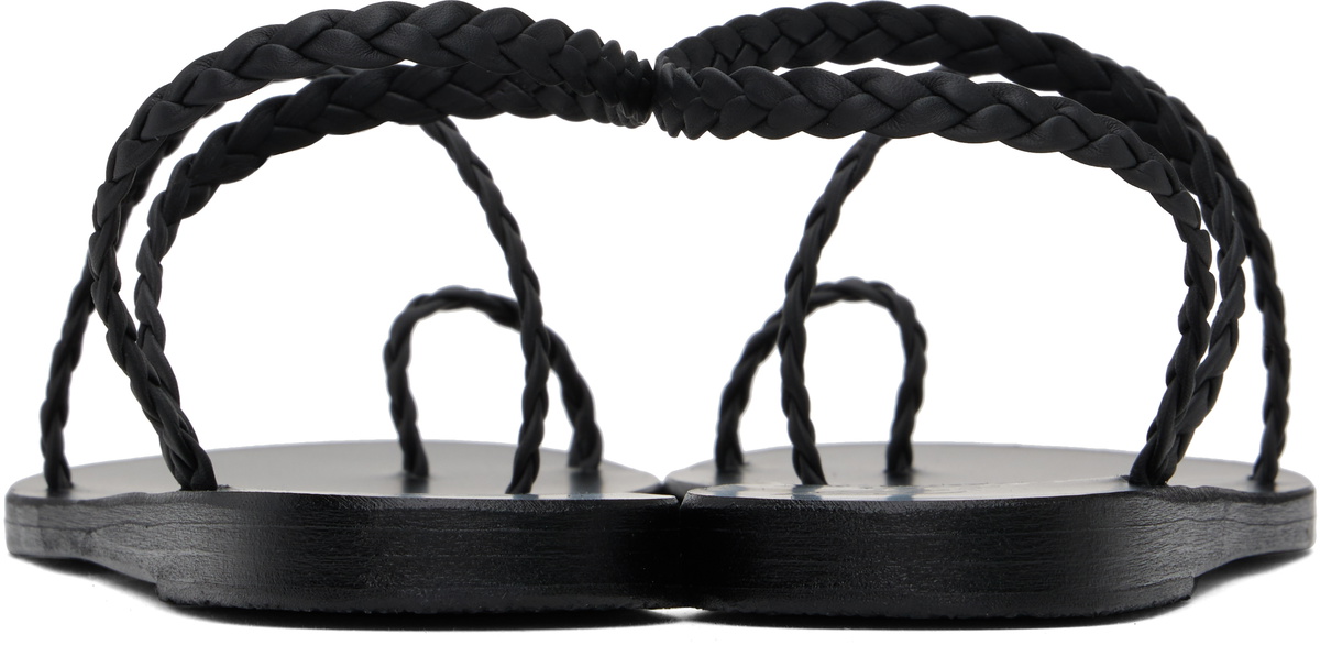Ancient Greek Sandals Black Eleftheria Sandals