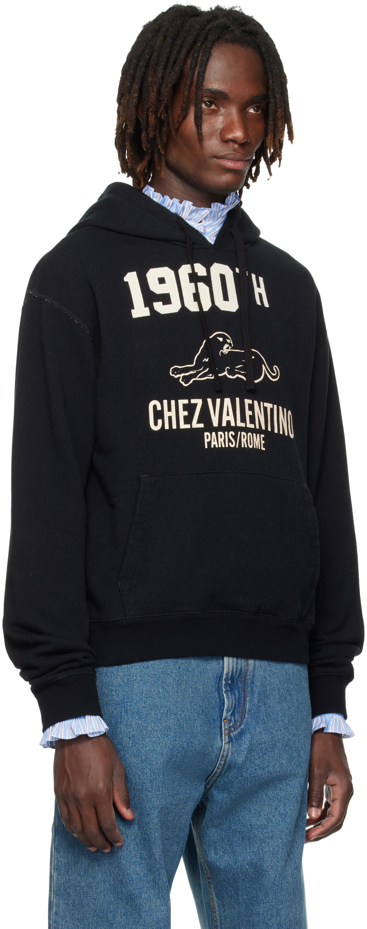 Valentino Black 'Chez Valentino' Hoodie