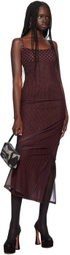 Miaou Black & Red Thais Maxi Dress