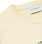 Casablanca - Intarsia Cotton Sweater - Neutrals