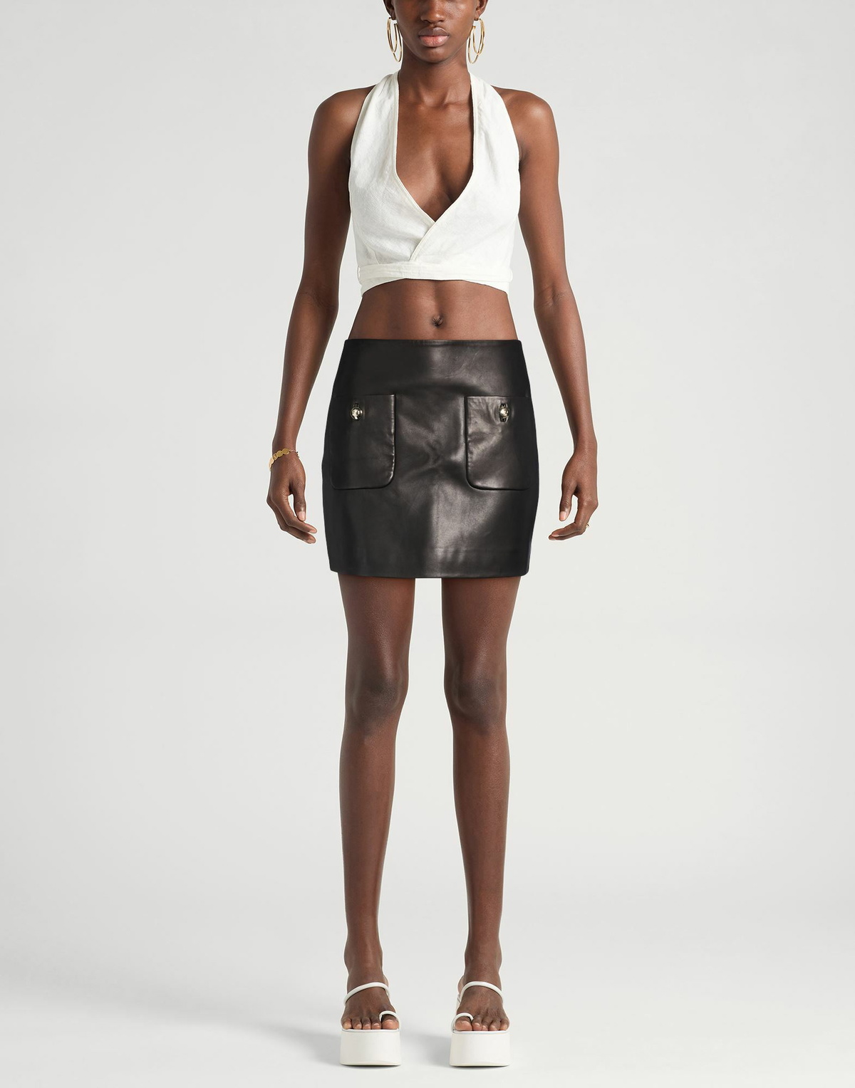 Anine Bing Womens Mini skirt in Black