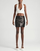 Anine Bing Womens Mini skirt in Black