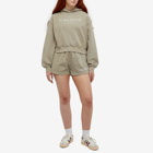 Sporty & Rich Women's NY Health Club Cropped Hoodie in Elephant/White