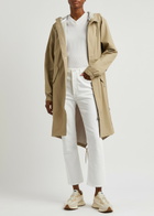 Rains Fishtail Hooded Rubberised Parka Beige