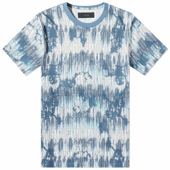 Photo: AMIRI Men's Tie Dye T-Shirt in Blue