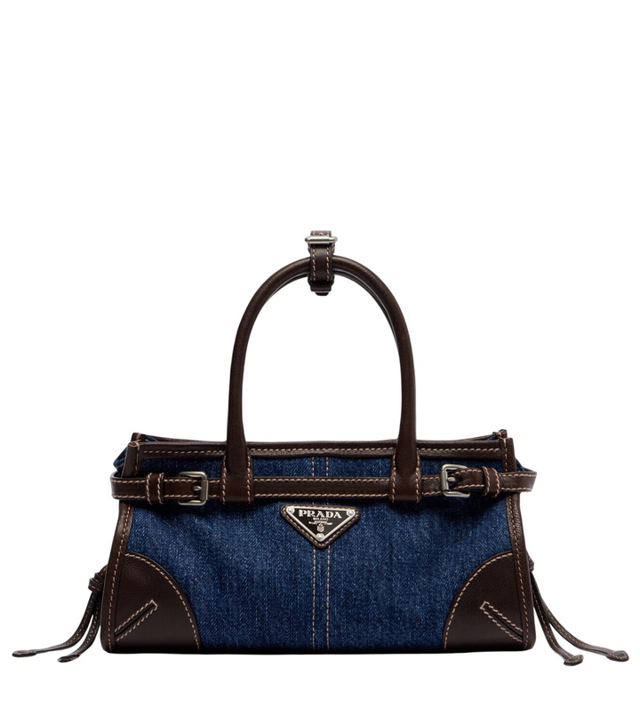 Photo: Prada Prada Bonnie Small denim top-handle bag