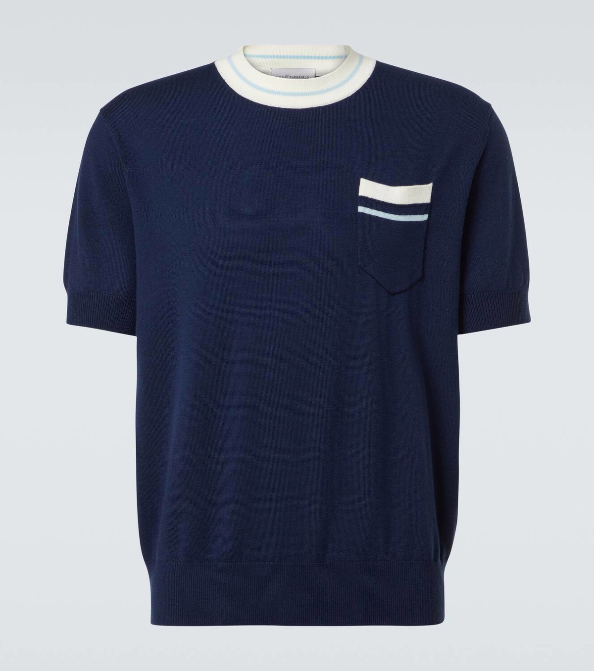 King & Tuckfield Knitted wool T-shirt