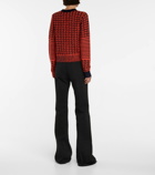 Victoria Beckham - Houndstooth crewneck sweater