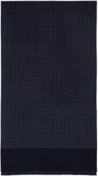 Ferragamo Navy Gancini Scarf