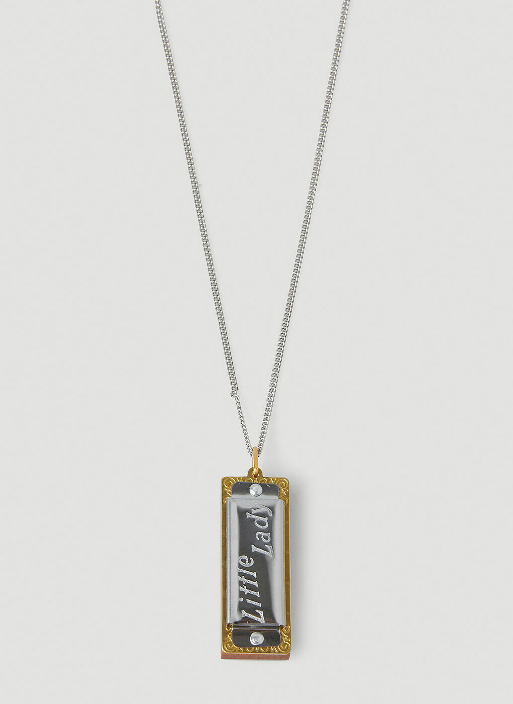Harmonica Necklace in Silver Lemaire
