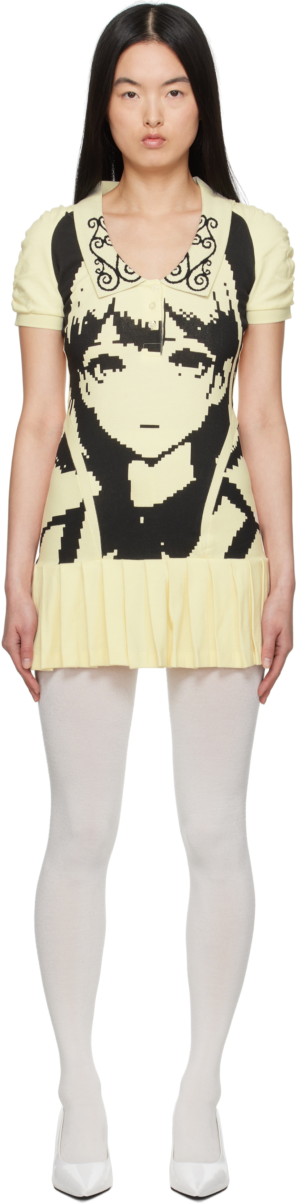 Ashley Williams Yellow Amelia Minidress Ashley Williams
