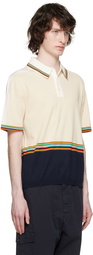 Paul Smith Beige Signature Stripe Polo