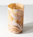 Polspotten Marbled Large glass vase