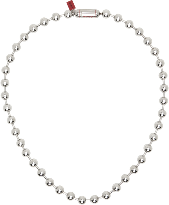 Hugo Chain Hugo Silver Curb Chain Necklace Hugo Boss