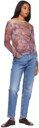 B Sides Blue Arts Straight Jeans