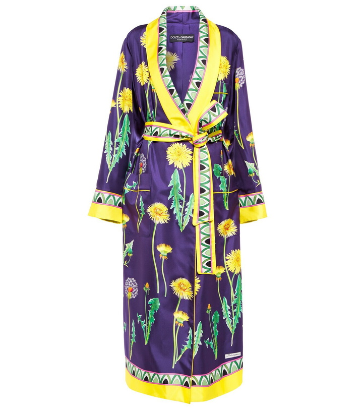 Photo: Dolce&Gabbana - Printed silk robe