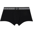 Versace Three-Pack Black Cotton-Jersey Boxer Briefs