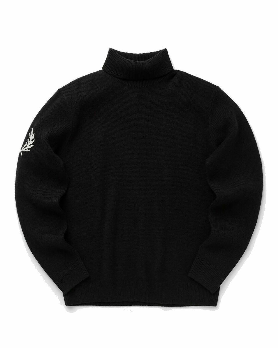 Photo: Fred Perry Laurel Wreath Roll Neck Jumper Black - Mens - Pullovers