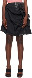 132 5. ISSEY MIYAKE Black Standard Miniskirt