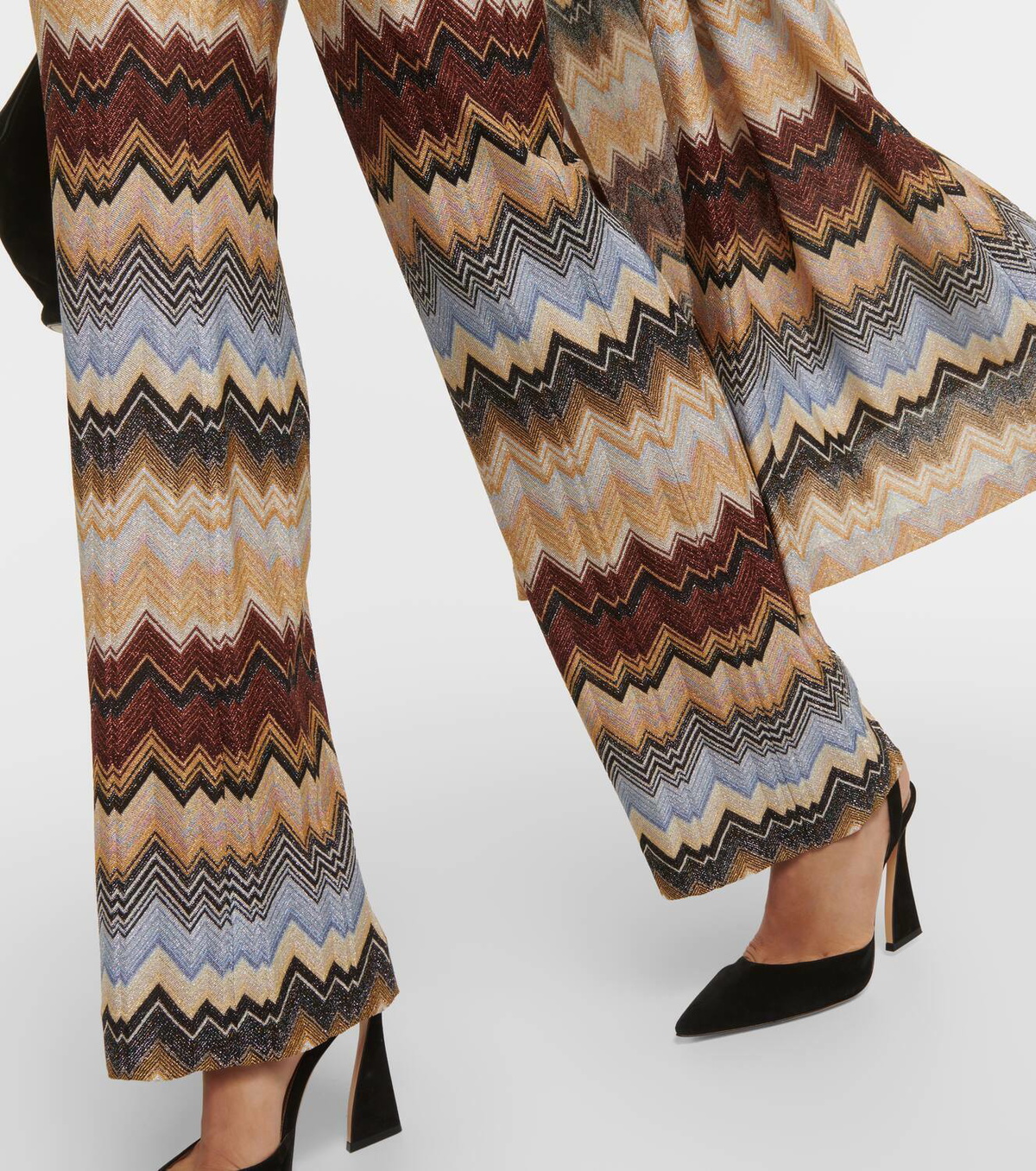 パンツ Missoni Zig Zag Pattern Lurex Knit Pants DS25SI0OBR00ZU-S91N6-3