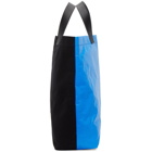 Comme des Garcons Homme Black and Blue Panelled Tote