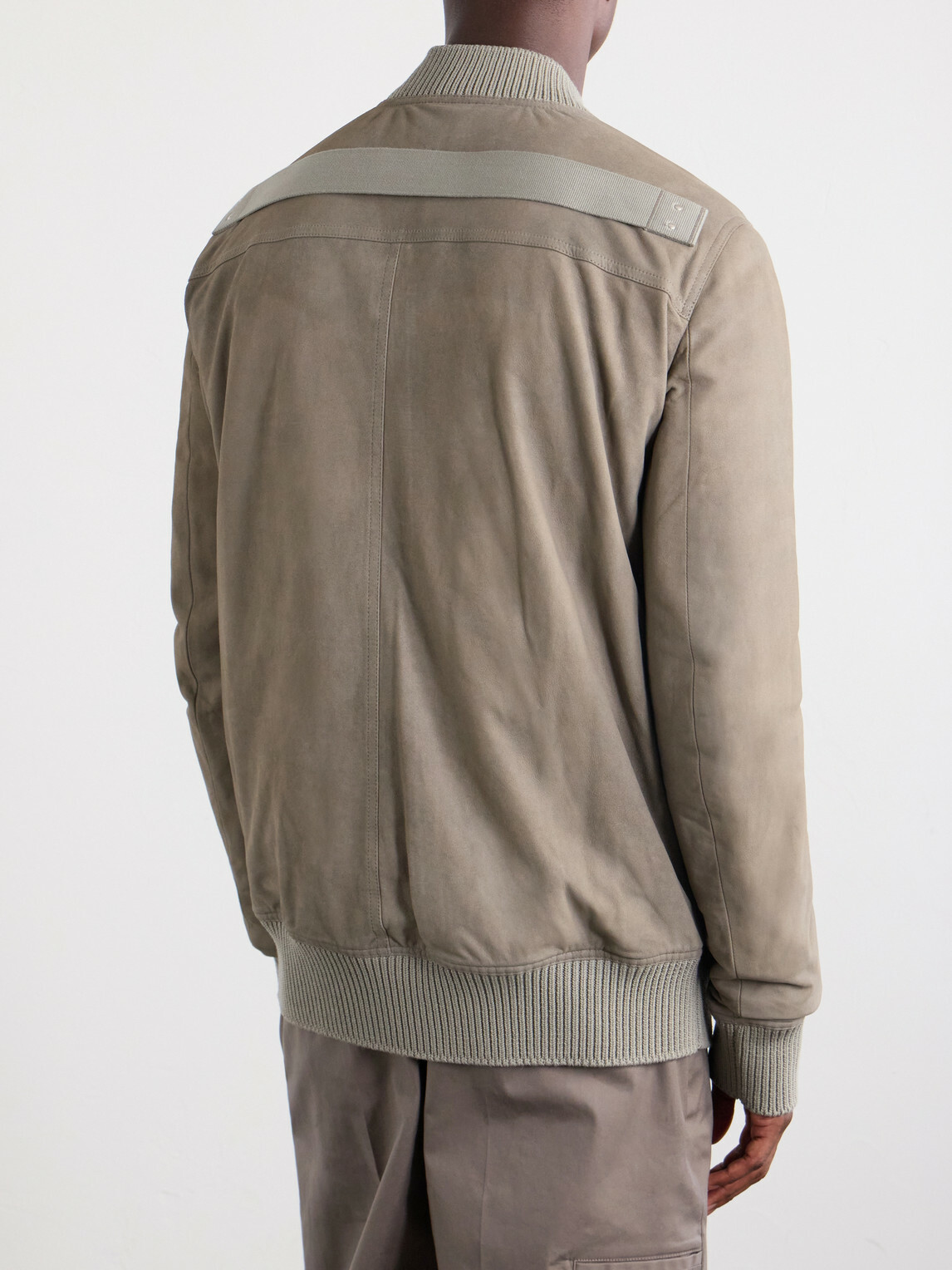 Rick Owens - Bauhaus Leather Zip-Up Flight Jacket - Gray