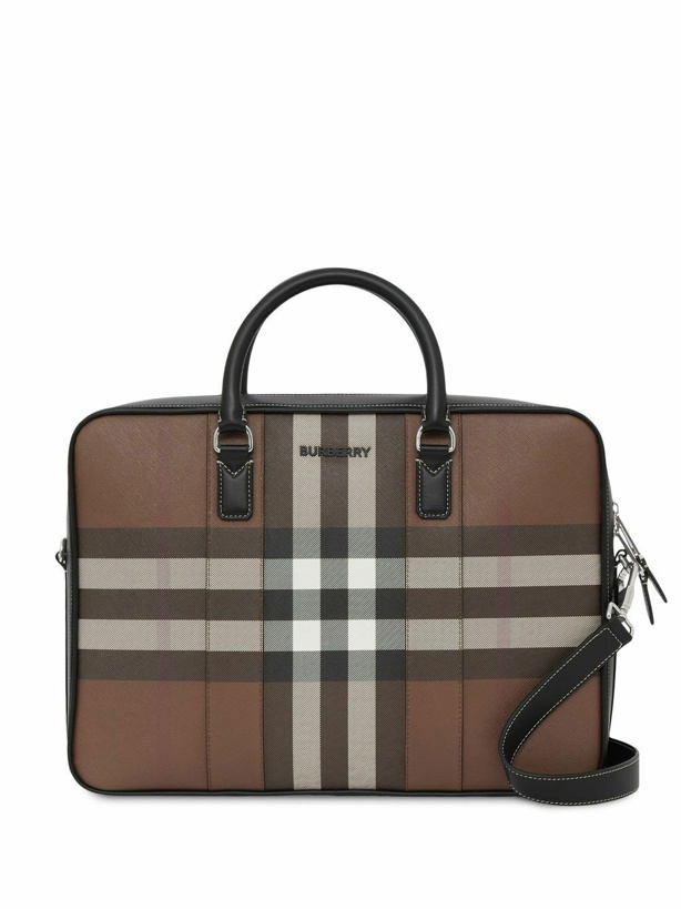 Photo: BURBERRY - Check Motif Document Case