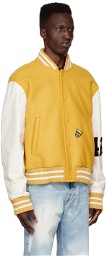 424 Yellow Wool Bomber Jacket