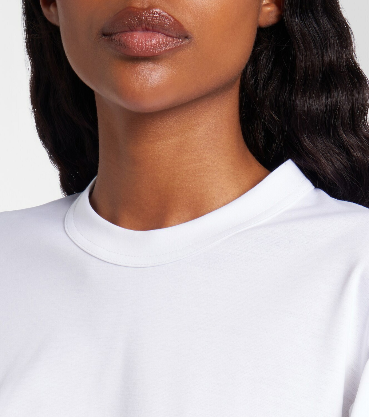 Noir Kei Ninomiya Puff-sleeve cotton jersey T-shirt