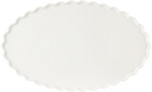 Fazeek White Wave Oval Platter