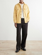 Hartford - Paco Cotton-Flannel Shirt - Yellow
