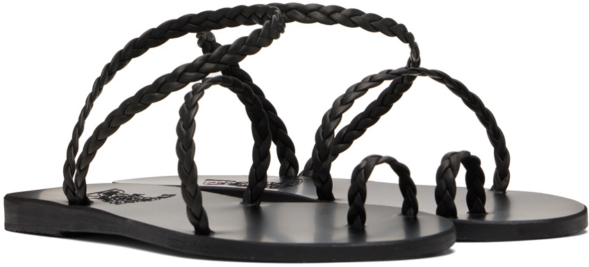 Ancient Greek Sandals Black Eleftheria Sandals