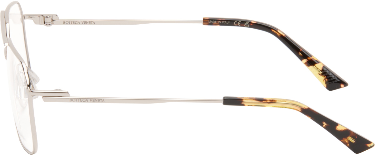 Bottega Veneta Silver Ribbon Split Optical Frame Glasses