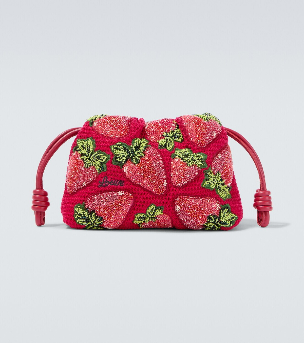 Loewe Paula's Ibiza Flamenco Mini beaded clutch