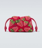 Loewe Paula's Ibiza Flamenco Mini beaded clutch