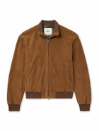 Altea - Suede Bomber Jacket - Brown