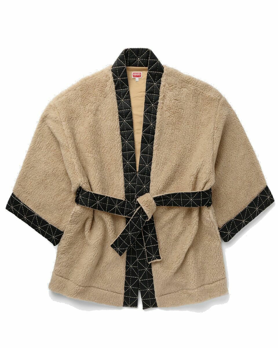 Photo: Kenzo Archive Logo Kimono Beige - Mens - Fleece Jackets