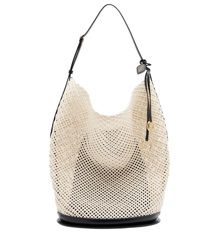 Photo: Alaïa Hip Large leather-trimmed bucket bag