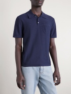A.P.C. - Eliot Cotton and Cashmere-Blend Polo Shirt - Blue