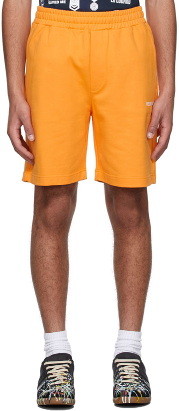 Photo: Helmut Lang Orange Cotton Shorts