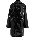 Rick Owens - Oversized Coated Cotton-Blend Hooded Coat - Black