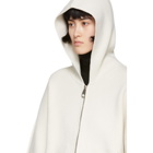 Chloe White Cashmere Knit Chunky Hoodie